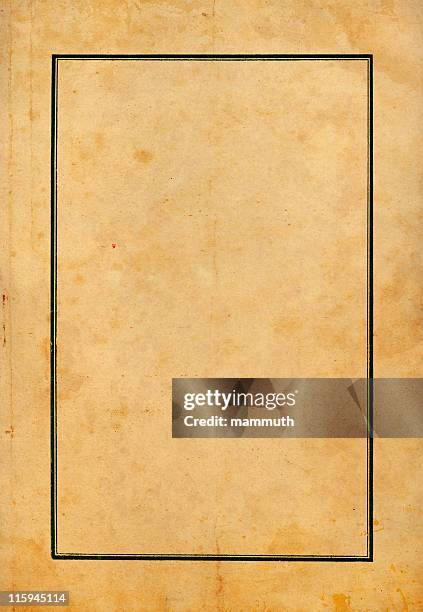 old paper with inner frame - death certificate stock illustrations