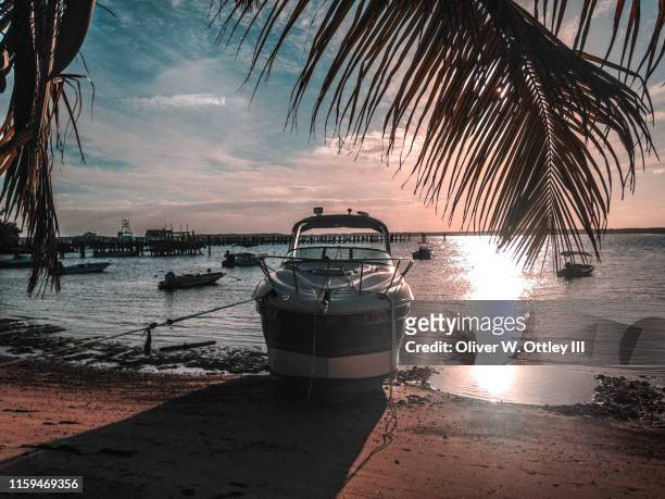 harbour island, bahamas - ilha harbor - fotografias e filmes do acervo