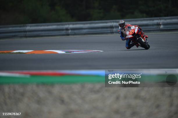 Australian rider Jack Miller of Italian Team Octo Pramac Racing ride during Czech GP, 10th stage of MotoGP world championship in Brno Circuit, Czech...