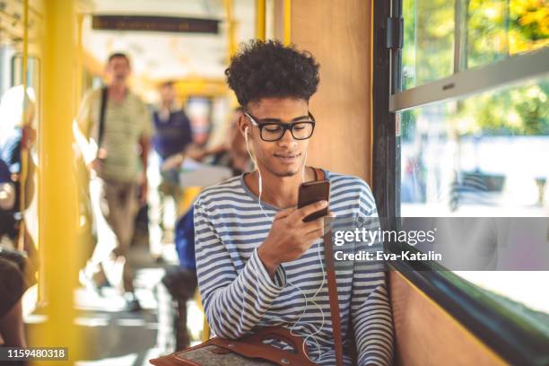 checking messages - bus hungary stock pictures, royalty-free photos & images