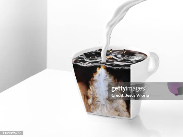 coffee milk - milk concept stock pictures, royalty-free photos & images