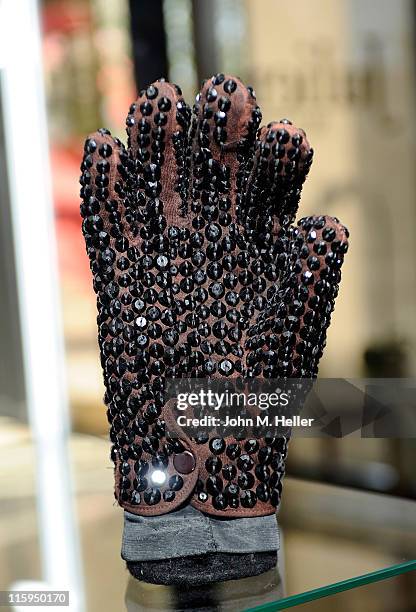 Preview of Michael Jackson memorabilia at Julien's Auction House on June 12, 2011 in Beverly Hills, California.