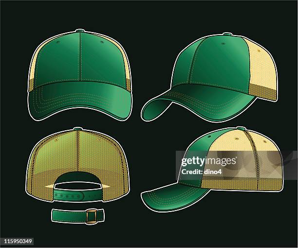 ilustrações, clipart, desenhos animados e ícones de querido john trucker cap - boné de beisebol