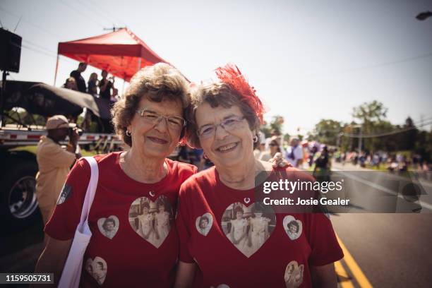 The Double Take Parade begins at Twins Days Festival at Glenn Chamberlin Park on August 3, 2019 in Twinsburg, Ohio. Twins Day celebrates biological...