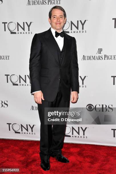 Matthew Broderick attends the 65th Annual Tony Awards at the Beacon Theatre on June 12, 2011 in New York City.