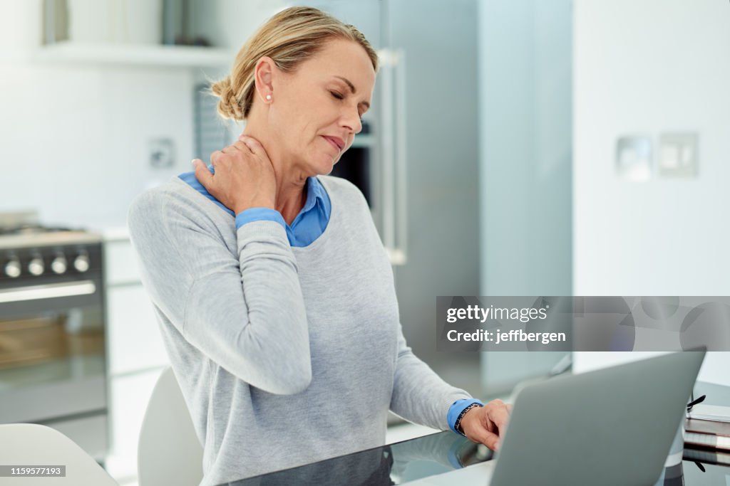 She carries a lot of stress in her back