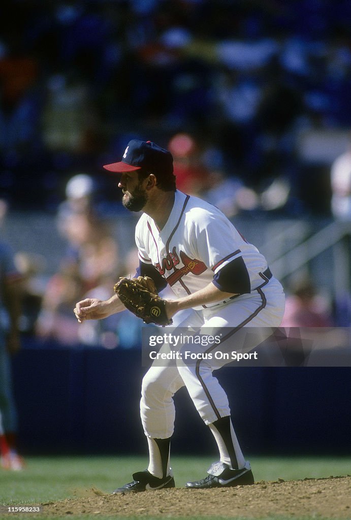 Sam Rutter Braves Pitcher Pitcher Bruce Sutter of the Atlanta Braves pitches during a spring ...