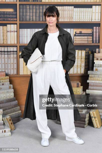 Caroline de Maigret attends the Chanel photocall as part of Paris Fashion Week - Haute Couture Fall Winter 2020 at Grand Palais on July 02, 2019 in...