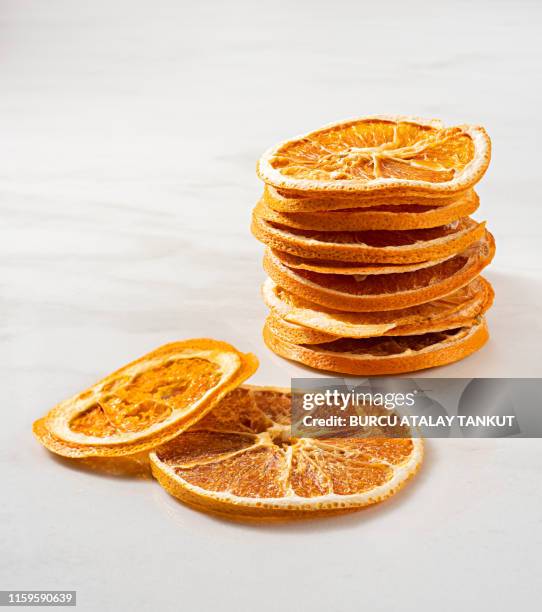 dried orange slices - dried fruit stock pictures, royalty-free photos & images