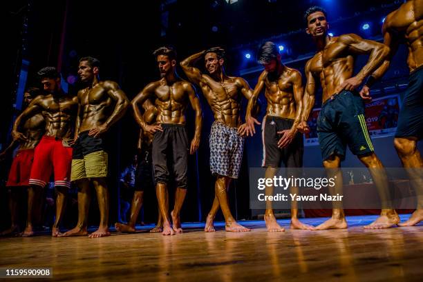 Heavy Body Build 216 Mr Kashmir Body Building Competition Stock Photos, High-Res ...