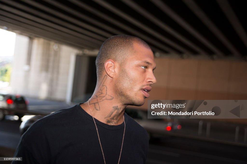 The model Jeremy Meeks at Milan fashion week. Milan, Italy. 18th June ...