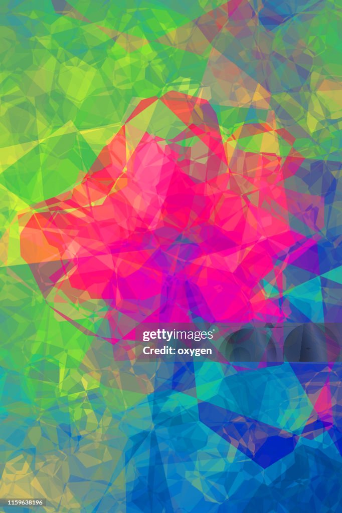 Abstract geometric flower illustration