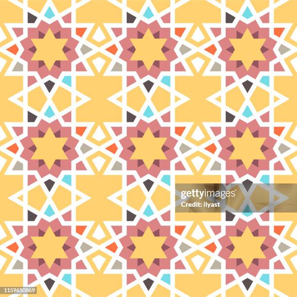 illustrazioni stock, clip art, cartoni animati e icone di tendenza di design del motivo vettoriale geometrico islamico - cultura-persiana
