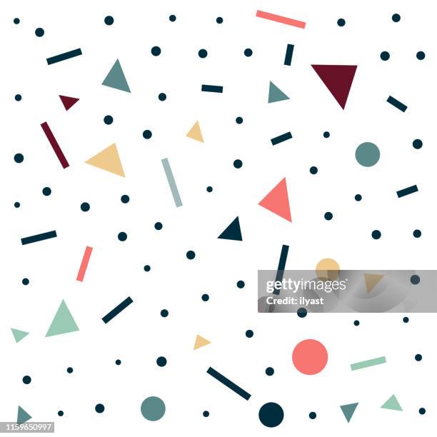 decorative & colourful trendy vector pattern - jimmy v classic stock illustrations