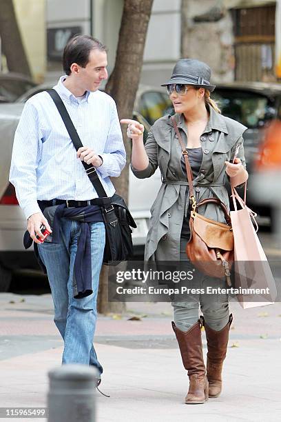 Singer Amaia Montero and a friend are seen sighting on June 13, 2011 in Madrid, Spain.