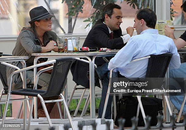 Singer Amaia Montero and a friend are seen sighting on June 13, 2011 in Madrid, Spain.