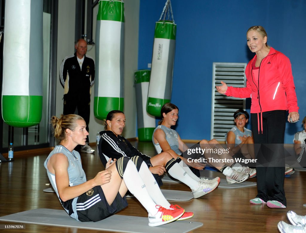 Germany Boxing Exercise With Regina Halmich - FIFA Women's World Cup 2011