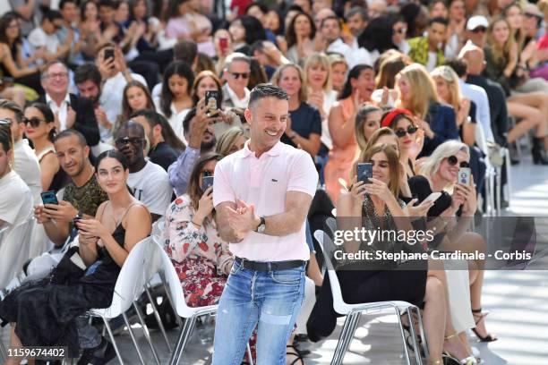 Fashion designer Alexandre Vauthier walks the runway during the Alexandre Vauthier Haute Couture Fall/Winter 2019 2020 show as part of Paris Fashion...