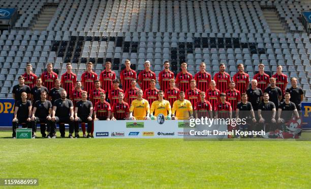 First row , physiotherapist Uwe Vetter, physiotherapist Markus Behrens, physiotherapist Florian Mack, physiotherapist Torge Schwarz, Amir Abrashi,...