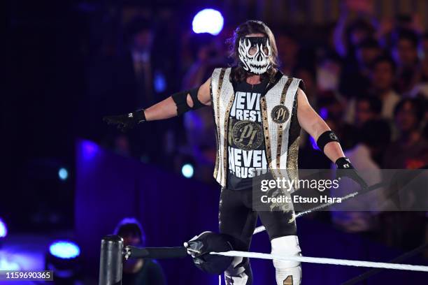 Styles enters the ring during the WWE Live Tokyo at Ryogoku Kokugikan on June 29, 2019 in Tokyo, Japan.