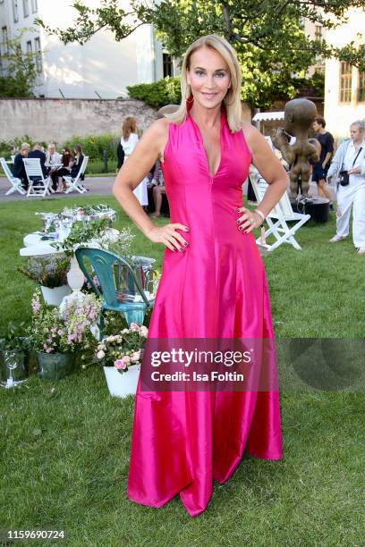 German actress Caroline Beil during the Klambt Style Cocktail at la soupe populaire CANTEEN on July 2, 2019 in Berlin, Germany.