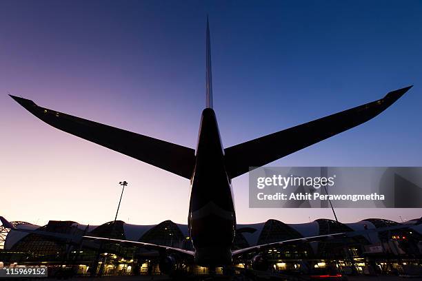 suvarnabhumi airport - luchthaven suvarnabhumi stockfoto's en -beelden