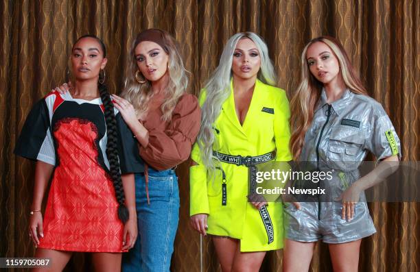 Leigh-Anne Pinnock, Perrie Edwards, Jesy Nelson and Jade Thirlwall of Little Mix pose during a photo shoot in Sydney, New South Wales.