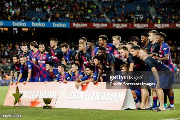 Marc Andre ter Stegen of FC Barcelona, Nelson Semedo of FC Barcelona, Gerard Pique of FC Barcelona, Ivan Rakitic of FC Barcelona, Sergio Busquets of...