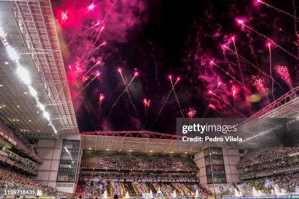 General view before a match between Atletico MG and Cruzeiro as part of Brasileirao Series A 2019 at Independencia stadium on August 4, 2019 in Belo...