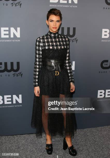 Ruby Rose attends The CW's Summer 2019 TCA Party sponsored by Branded Entertainment Network at The Beverly Hilton Hotel on August 04, 2019 in Beverly...