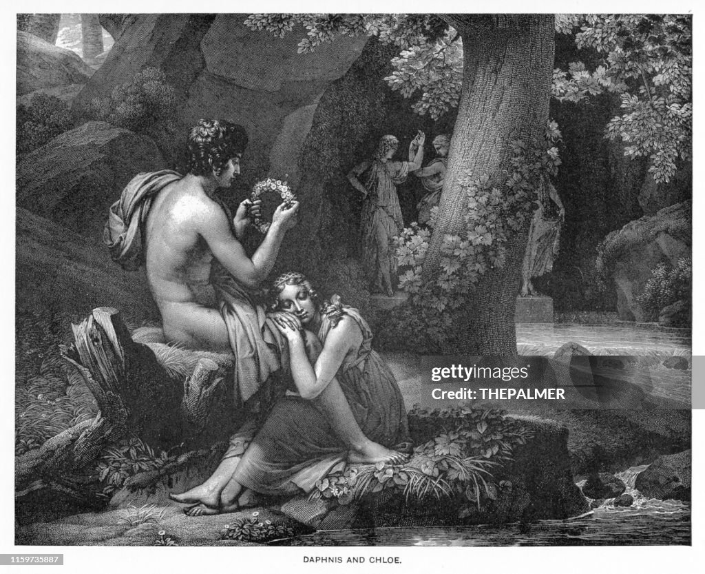 Daphnis and Chloe engraving 1892