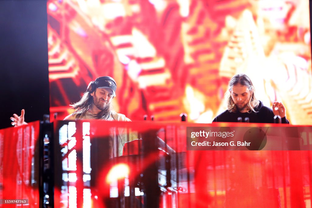 Dead Rocks Vi Dylan “DC” Mamid and Zachary “Hooks” Rapp-Rovan of Zeds Dead perform ...