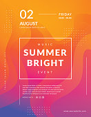 Summer poster event template