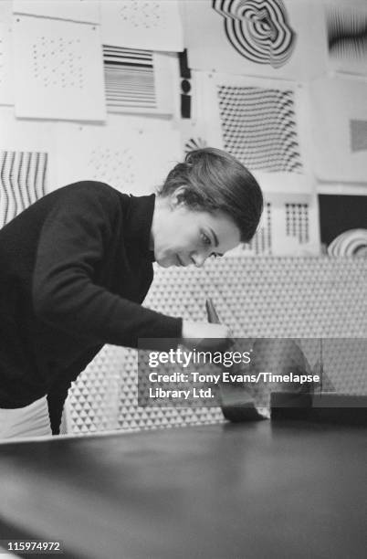 Bridget Riley Intake 359 Bridget Riley Photos & High Res Pictures - Getty Images