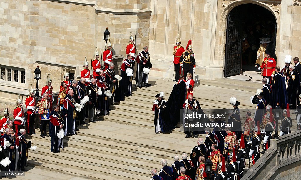 Royals Attend The Order Of The Garter Service
