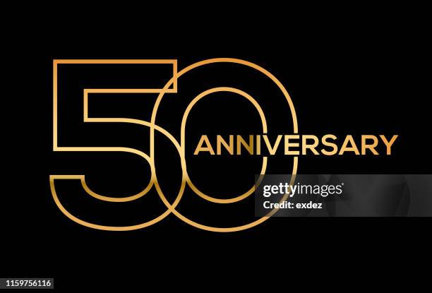 50 jahre jubiläum - 50th anniversary stock-grafiken, -clipart, -cartoons und -symbole