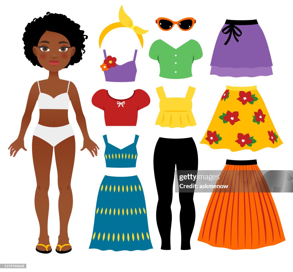 Teenage Girls Summer Clothing High-Res Vector Graphic - Getty Images