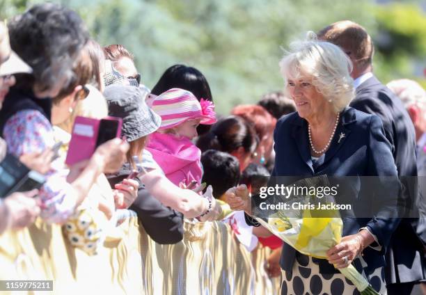 Camilla, Duchess of Cornwall visits Victoria Park and the Patti Pavilion for a celebration of the 50th anniversary of Swansea’s City status, granted...