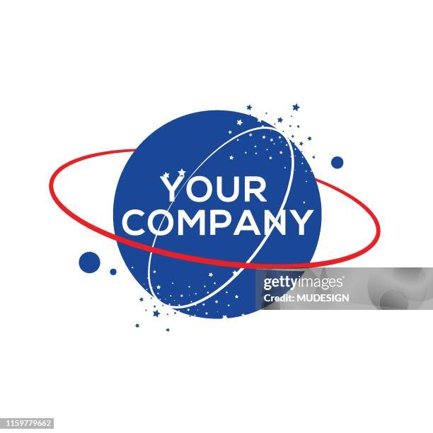 saturn-vektor-logo-bild - saturn stock-grafiken, -clipart, -cartoons und -symbole