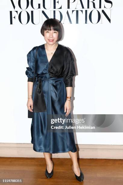 Angelica Cheung attends the Vogue diner as part of Paris Fashion Week - Haute Couture Fall Winter 2020 at Le Trianon on July 02, 2019 in Paris,...