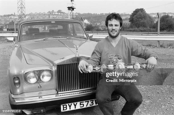 Only a few hours after becoming the new British Heavyweight Champion - David Pearce from Newport, South Wales, was up and accepting congratulations...