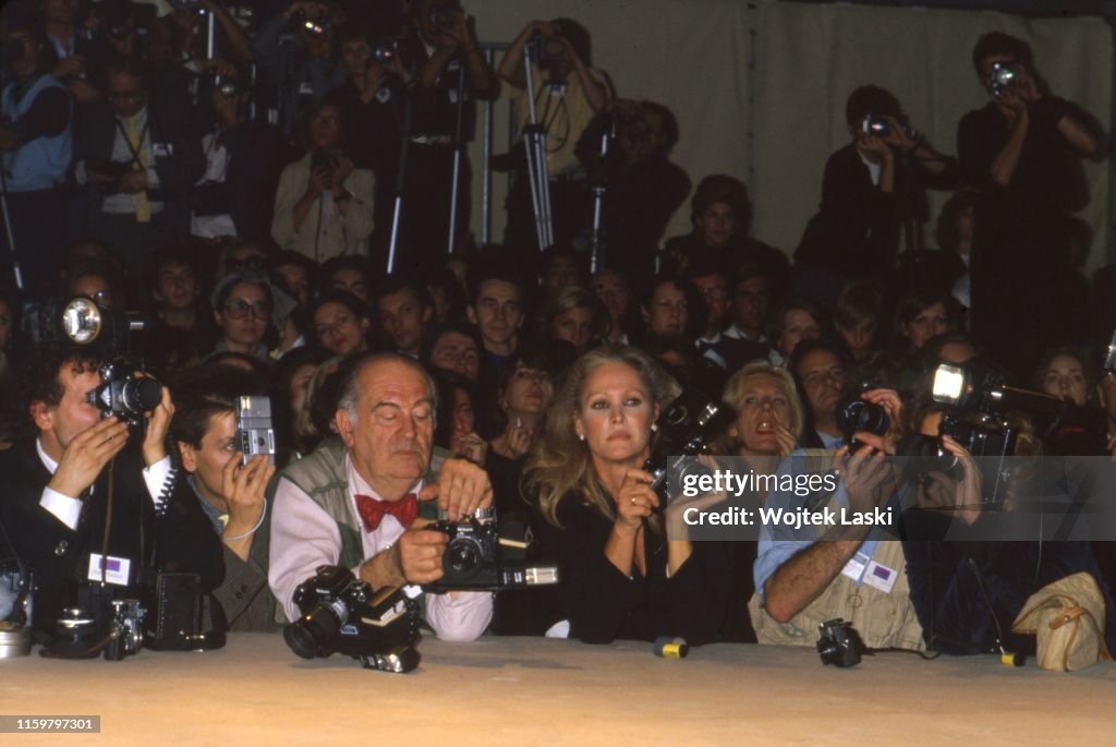 Ursula Andress at the fashion shows in Paris