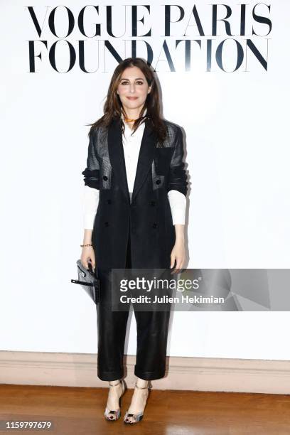 Amira Casar attends the Vogue diner as part of Paris Fashion Week - Haute Couture Fall Winter 2020 at Le Trianon on July 02, 2019 in Paris, France.