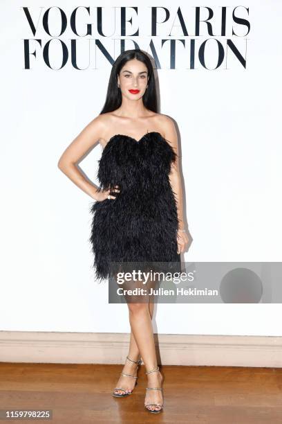 Fiona Zanetti attends the Vogue diner as part of Paris Fashion Week - Haute Couture Fall Winter 2020 at Le Trianon on July 02, 2019 in Paris, France.