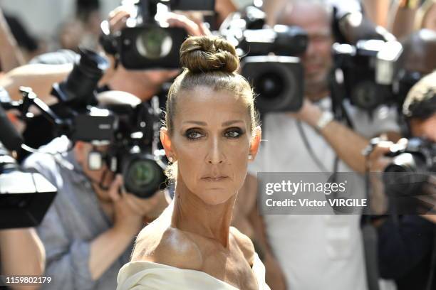 Celine Dion during the Alexandre Vauthier Haute Couture Fall/Winter 2019 2020 show as part of Paris Fashion Week on July 02, 2019 in Paris, France.