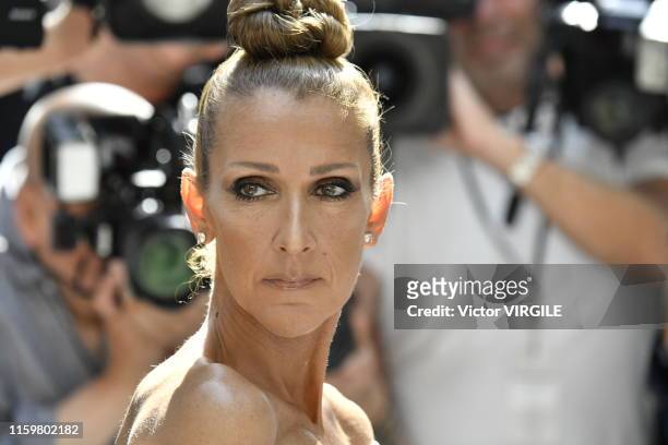 Celine Dion during the Alexandre Vauthier Haute Couture Fall/Winter 2019 2020 show as part of Paris Fashion Week on July 02, 2019 in Paris, France.