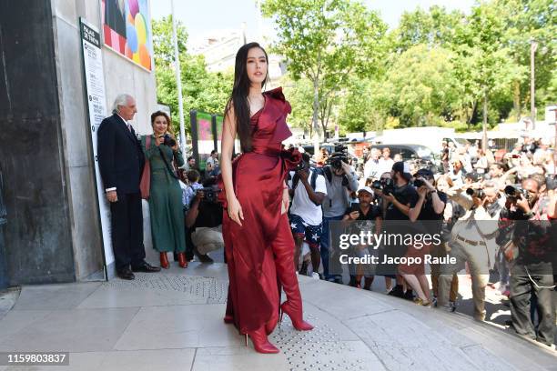 Sririta Jensen attends the Elie Saab Haute Couture Fall/Winter 2019 2020 show as part of Paris Fashion Week on July 03, 2019 in Paris, France.