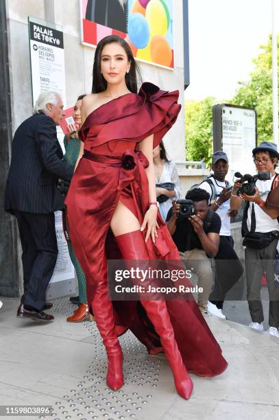 Sririta Jensen attends the Elie Saab Haute Couture Fall/Winter 2019 2020 show as part of Paris Fashion Week on July 03, 2019 in Paris, France.