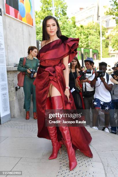 Sririta Jensen attends the Elie Saab Haute Couture Fall/Winter 2019 2020 show as part of Paris Fashion Week on July 03, 2019 in Paris, France.