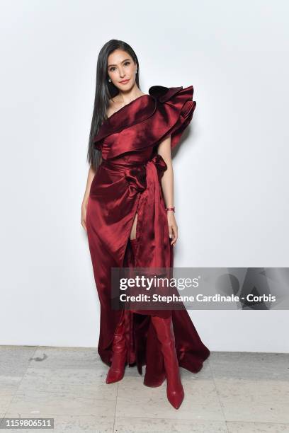 Sririta Jensen attends the Elie Saab Haute Couture Fall/Winter 2019 2020 show as part of Paris Fashion Week on July 03, 2019 in Paris, France.